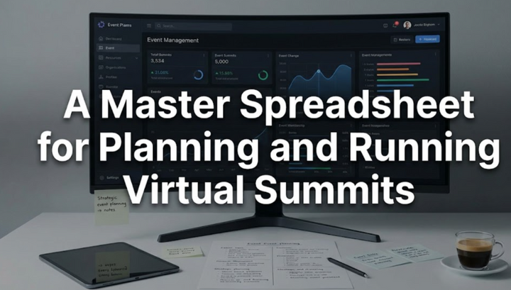 A Master Spreadsheet for Planning and Running Virtual Summits