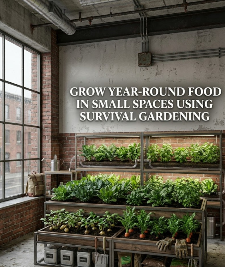 Grow Year-Round Food in Small Spaces Using Survival Gardening