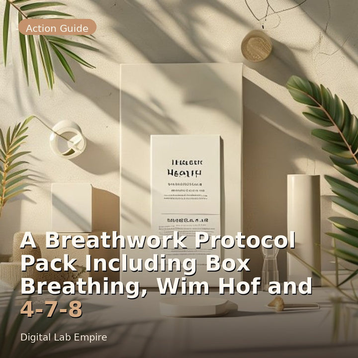 A Breathwork Protocol Pack Including Box Breathing, Wim Hof and 4-7-8