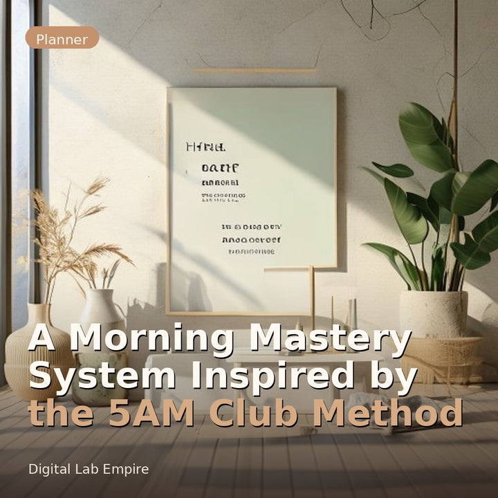 A Morning Mastery System Inspired by the 5AM Club Method