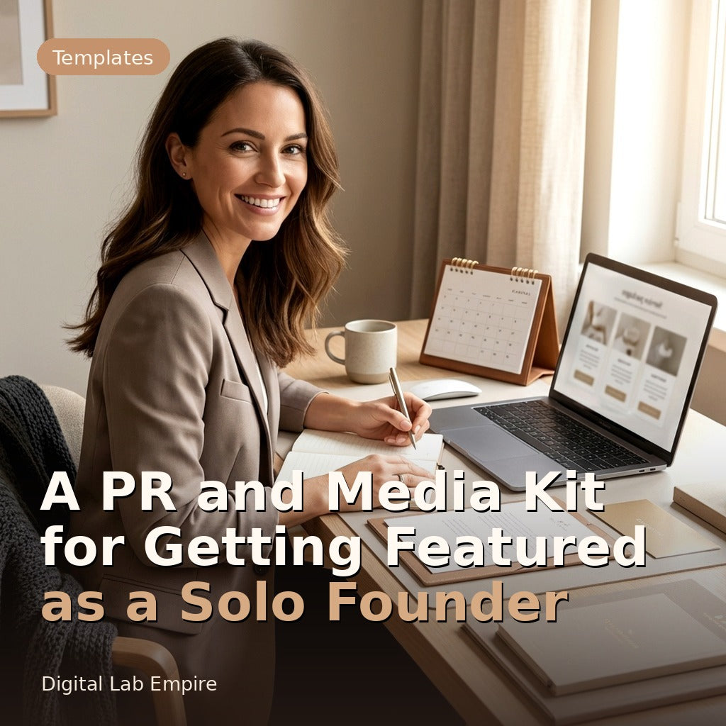 A PR and Media Kit for Getting Featured as a Solo Founder