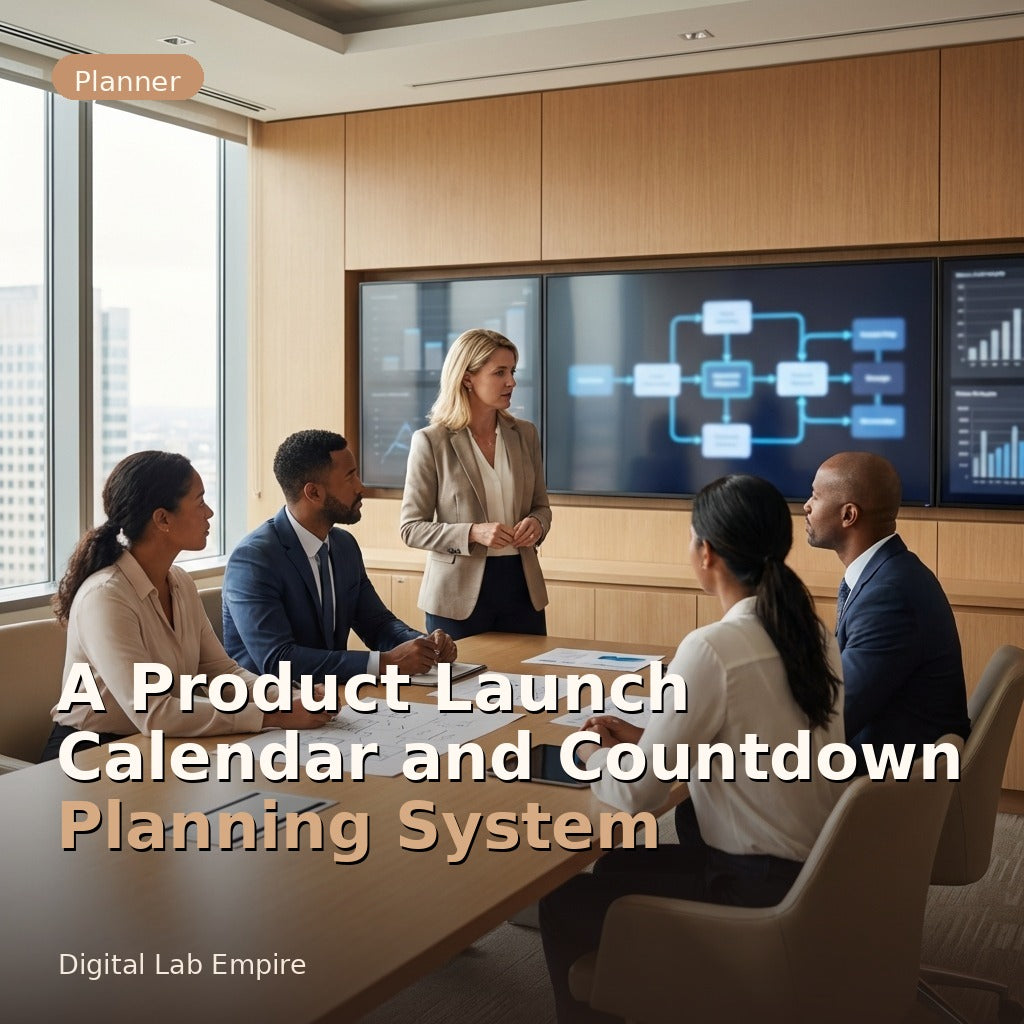 A Product Launch Calendar and Countdown Planning System