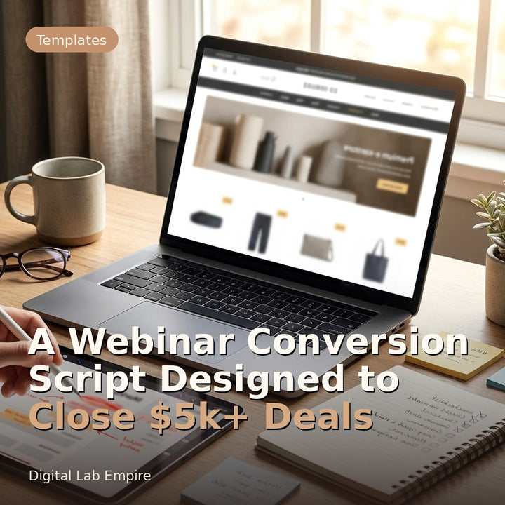 A Webinar Conversion Script Designed to Close $5k+ Deals