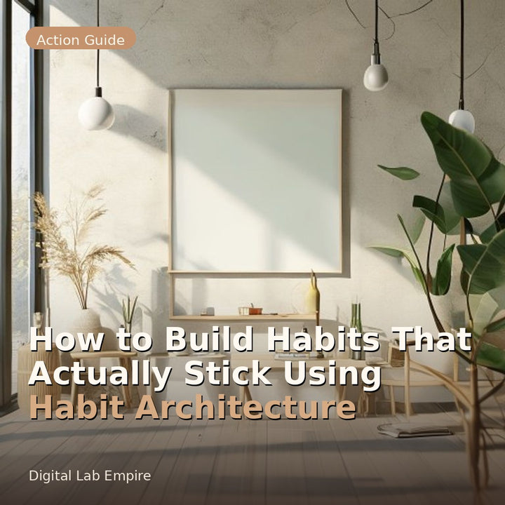 How to Build Habits That Actually Stick Using Habit Architecture