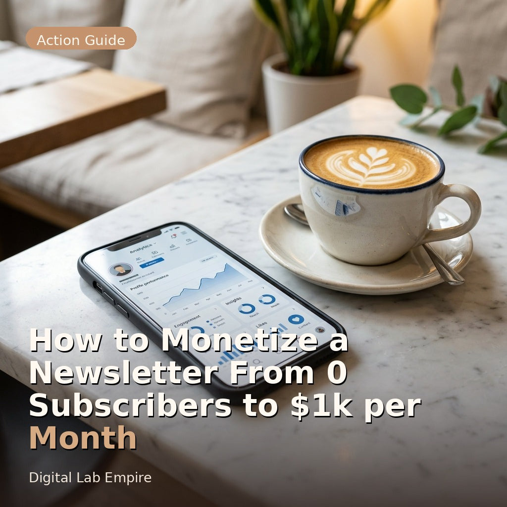 How to Monetize a Newsletter From 0 Subscribers to $1k per Month