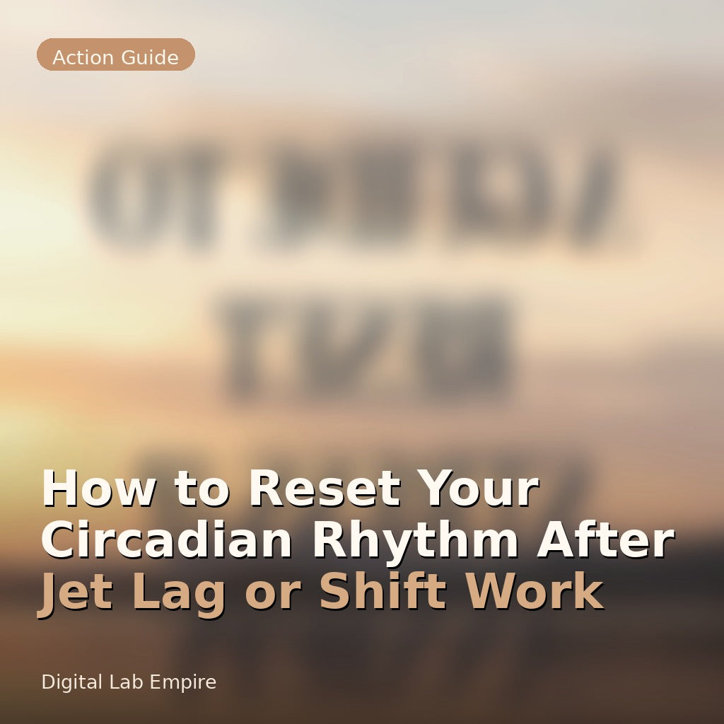 How to Reset Your Circadian Rhythm After Jet Lag or Shift Work