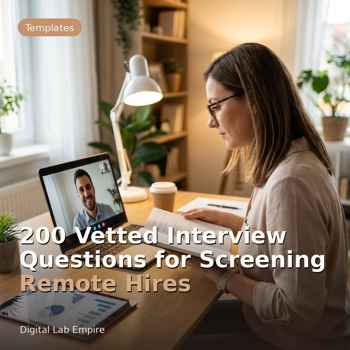 200 Vetted Interview Questions for Screening Remote Hires