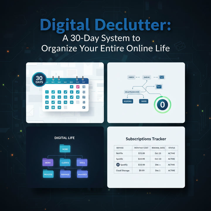 Digital Declutter: A 30-Day System to Organize Your Entire Online Life