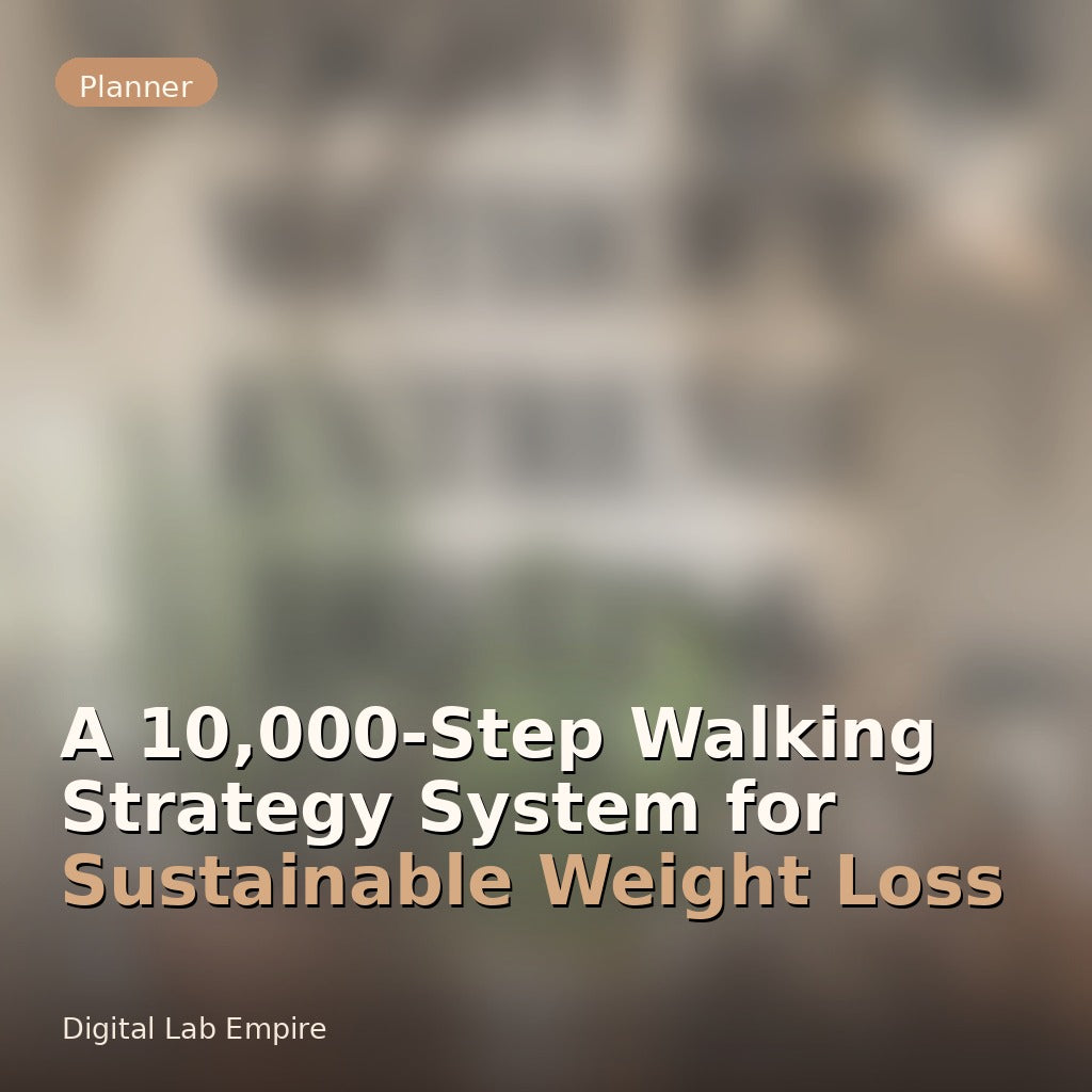 A 10,000-Step Walking Strategy System for Sustainable Weight Loss