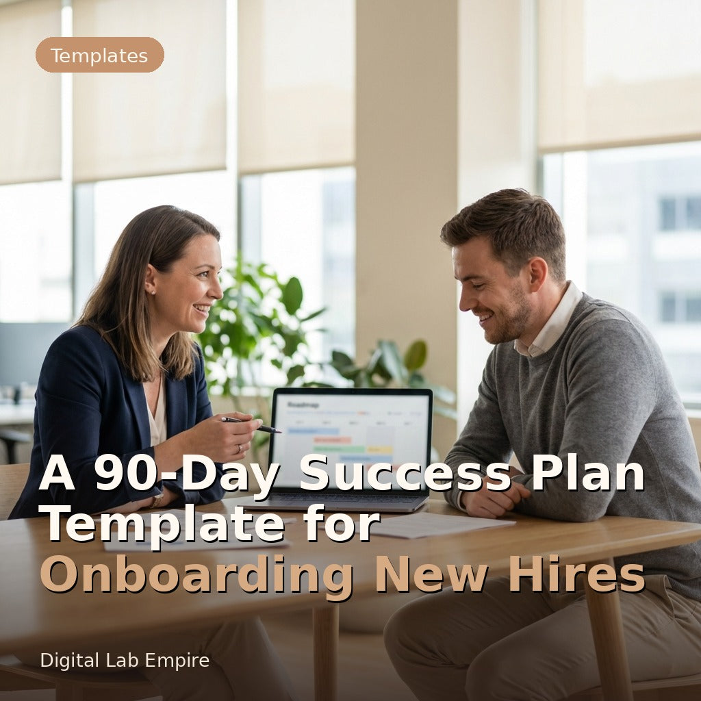 A 90-Day Success Plan Template for Onboarding New Hires