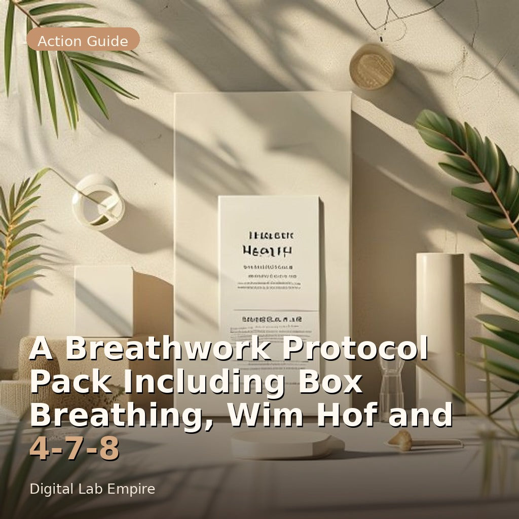 A Breathwork Protocol Pack Including Box Breathing, Wim Hof and 4-7-8