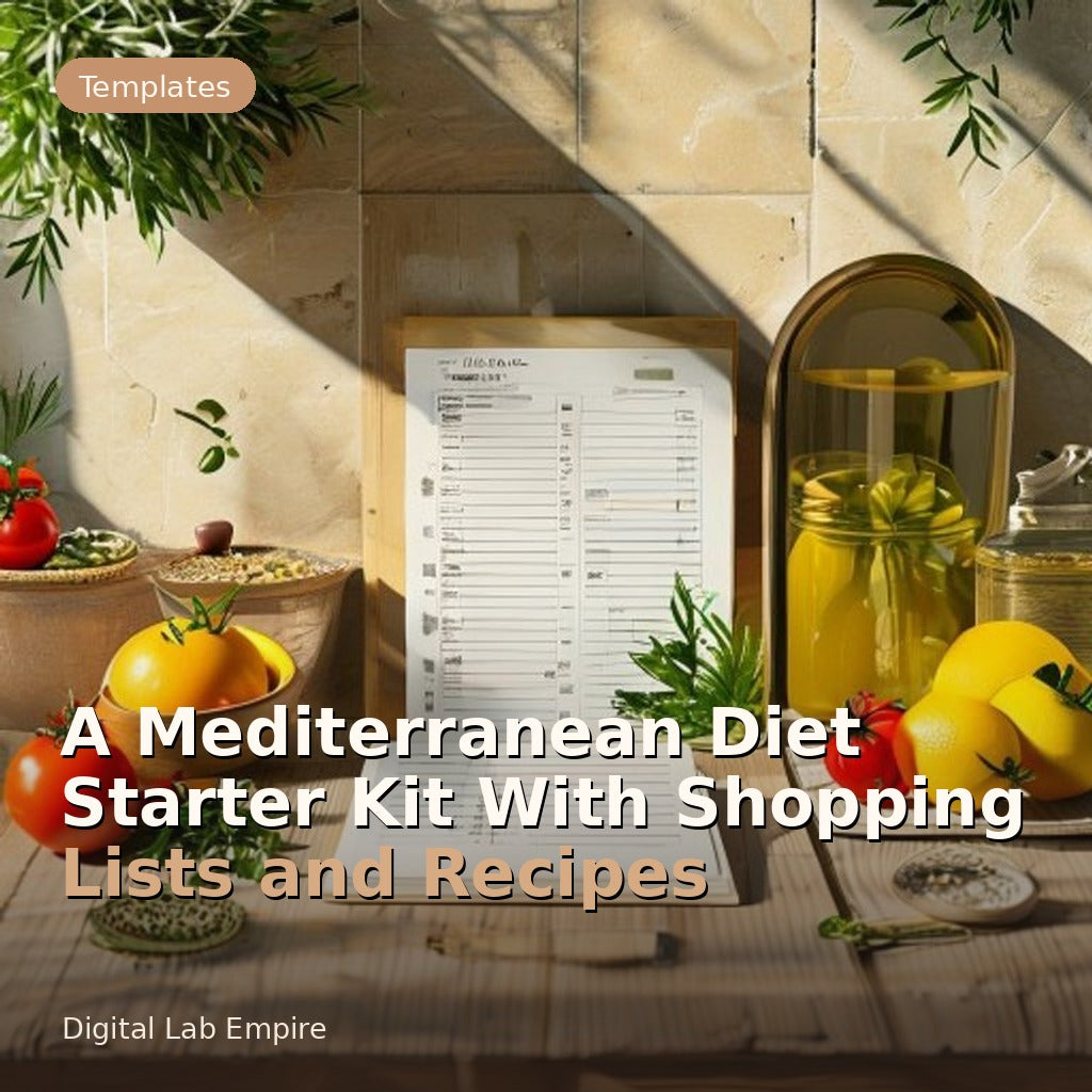 A Mediterranean Diet Starter Kit With Shopping Lists and Recipes