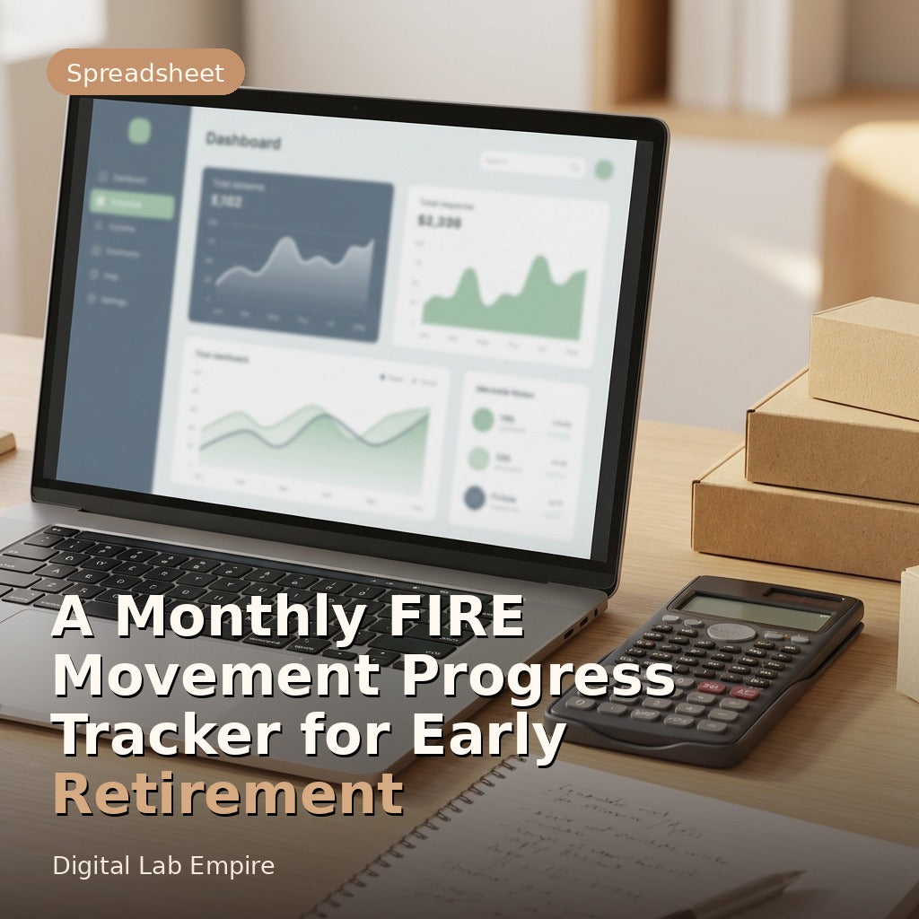 A Monthly FIRE Movement Progress Tracker for Early Retirement