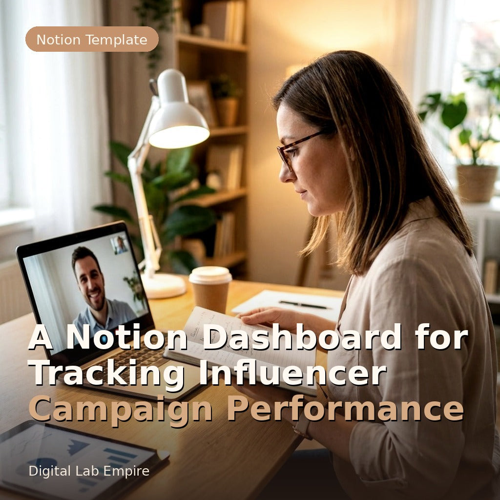 A Notion Dashboard for Tracking Influencer Campaign Performance