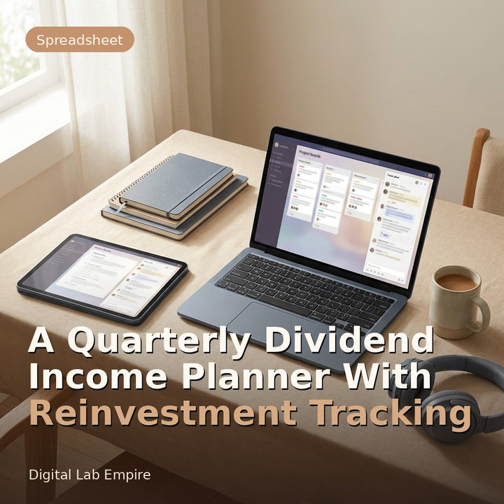 A Quarterly Dividend Income Planner With Reinvestment Tracking
