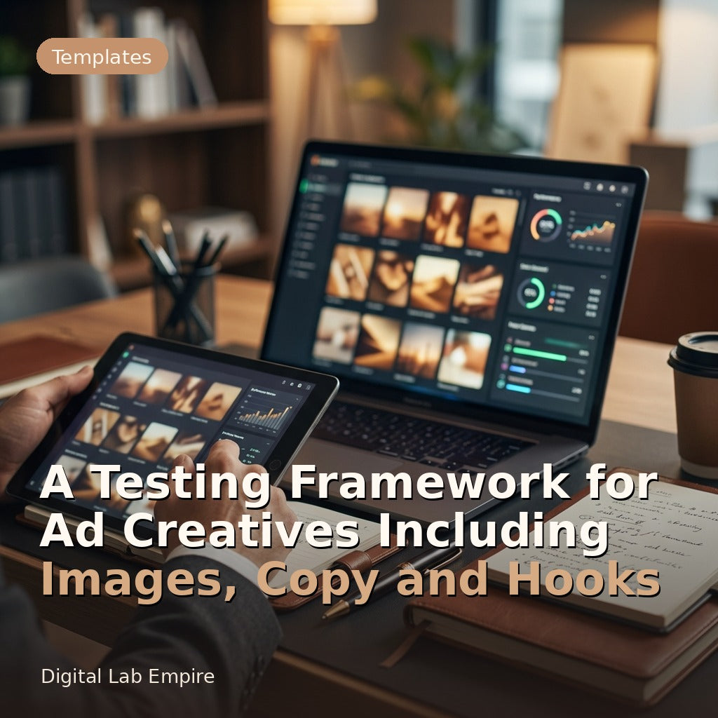 A Testing Framework for Ad Creatives Including Images, Copy and Hooks