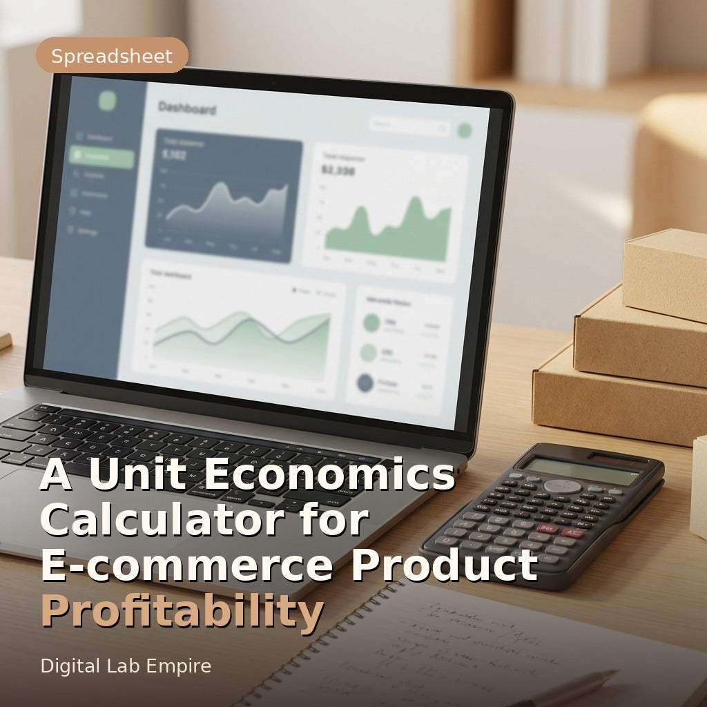 A Unit Economics Calculator for E-commerce Product Profitability