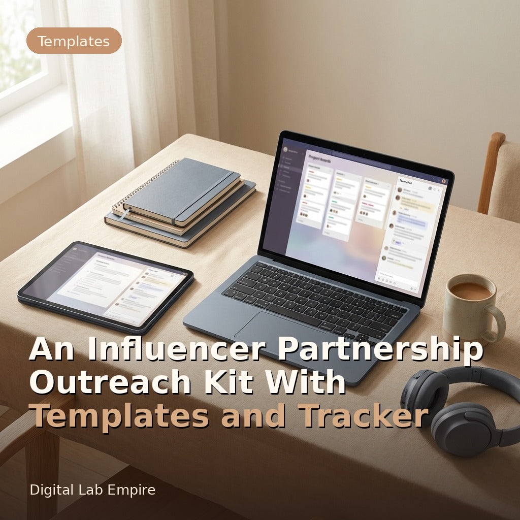 An Influencer Partnership Outreach Kit With Templates and Tracker