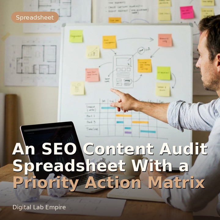 An SEO Content Audit Spreadsheet With a Priority Action Matrix