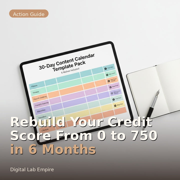 Rebuild Your Credit Score From 0 to 750 in 6 Months
